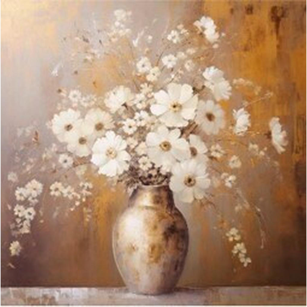 OBRAZ NA KOVU, zátiší, 50/50/2 cm