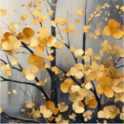 OBRAZ NA KOVU, rostliny, 30/30/2 cm