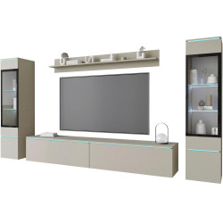 OBÝVACÍ STĚNA, béžová, kašmírová