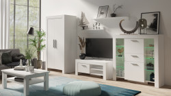 Obývací stěna Cezar - Bílá