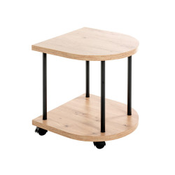 ODKLÁDACÍ STOLEK, černá, barvy dubu