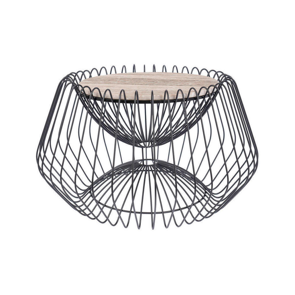 ODKLÁDACÍ STOLEK, hnědá, černá