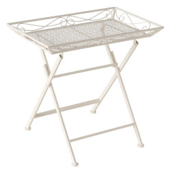 ODKLÁDACÍ STOLEK, bílá