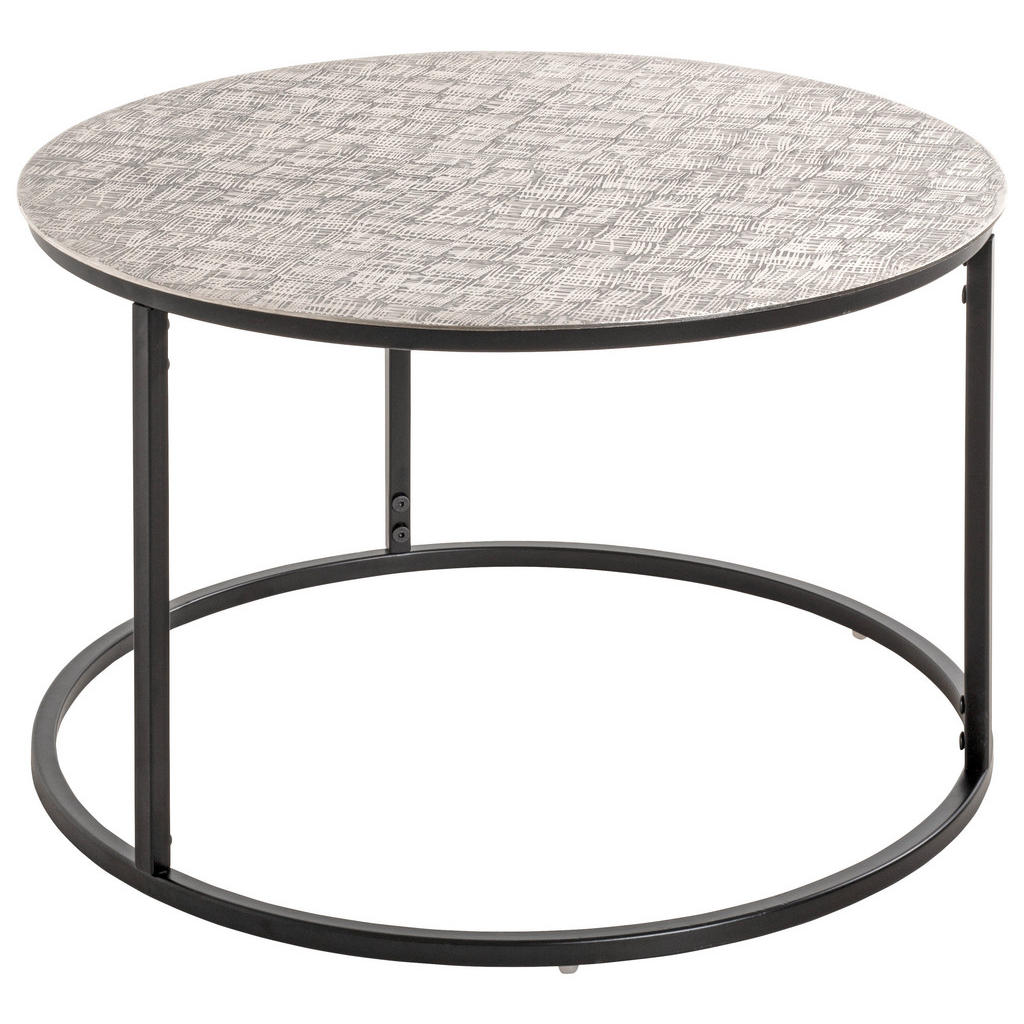 ODKLÁDACÍ STOLEK, černá, barvy stříbra