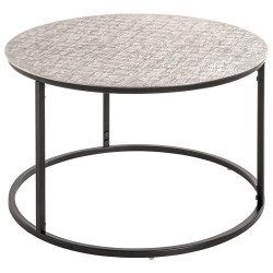 ODKLÁDACÍ STOLEK, černá, barvy stříbra