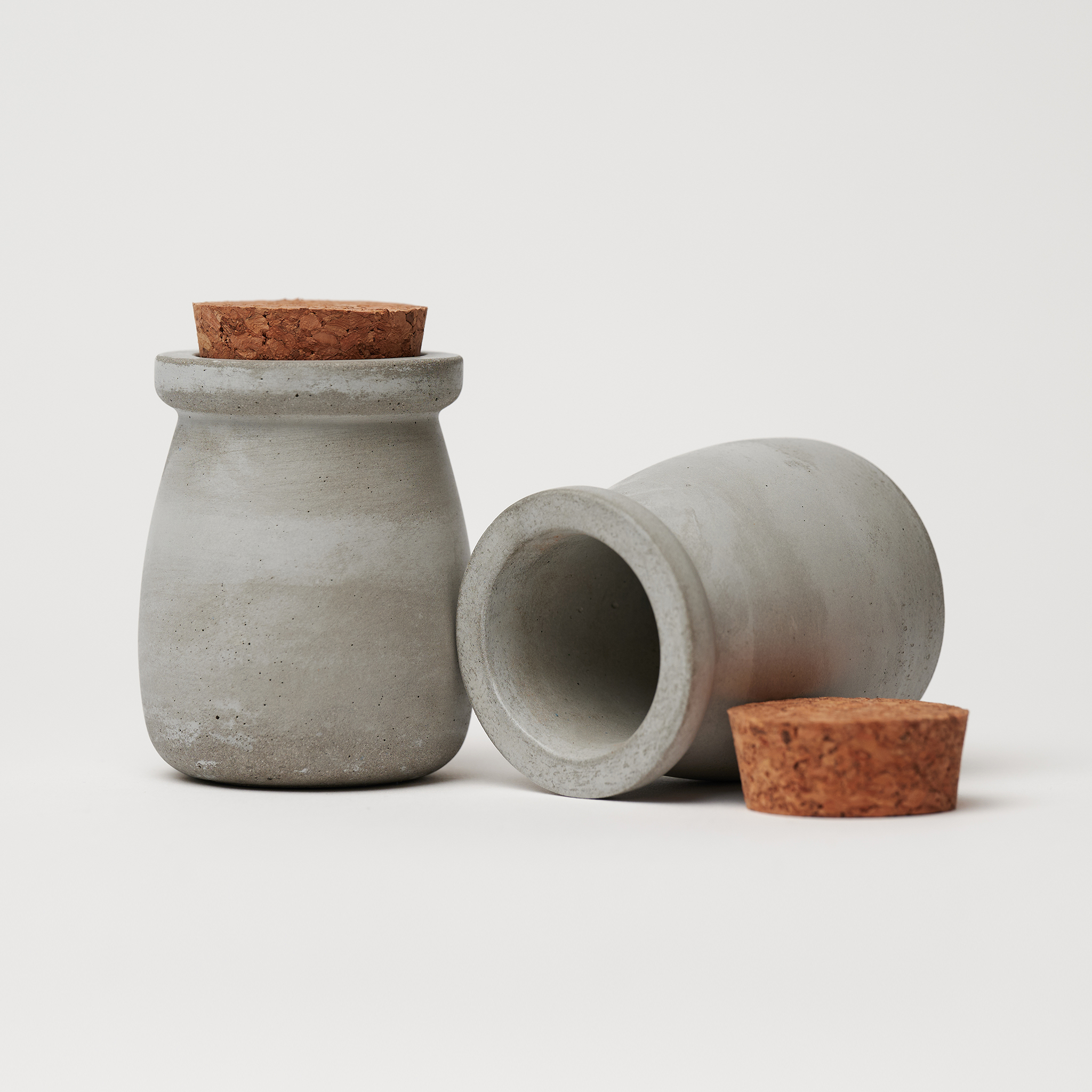 ODLITO Betonová dóza – Nefertiti – přírodní – 8 cm – 10ks