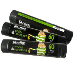 Odpadní sáčky 29022N LDPE Balis 60 l zatahovací 10 ks