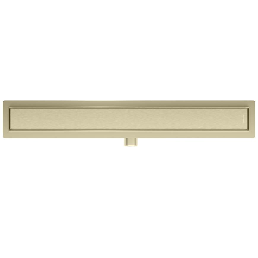 Odtokový žlab lineární + plný oboustranný kartáčované zlato 800