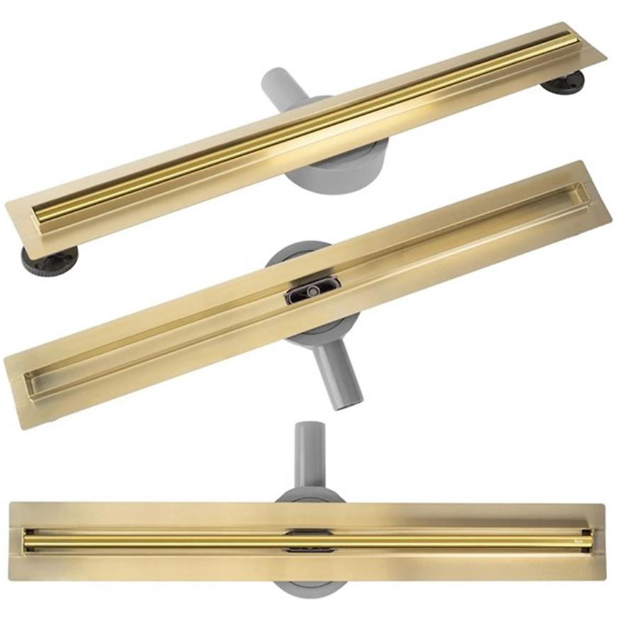 Odtokový žlab Neox Slim Pro 900 zlatý
