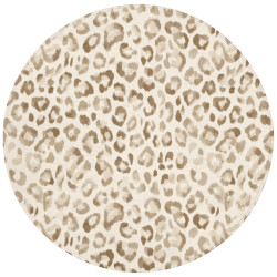 OnlyWow KOUPELNOVÁ PŘEDLOŽKA Leopard - Classic - Béžová 70x70 cm