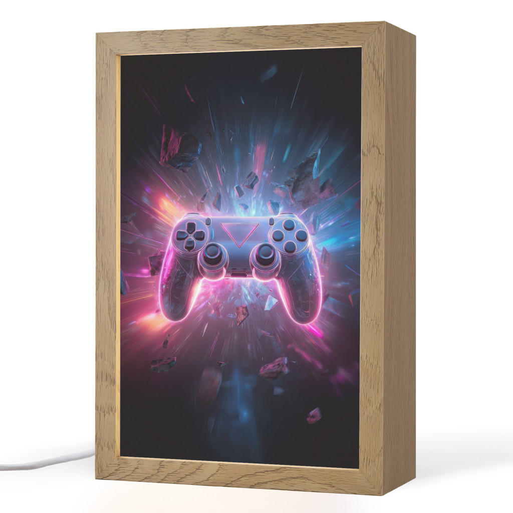 OnlyWow NOČNÍ LAMPIČKA Controller - Neon - Explosion - Abstraktní 20x30 cm