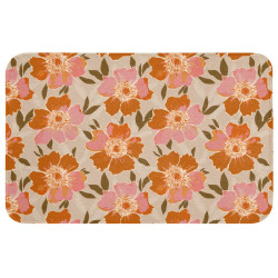 OnlyWow WC PŘEDLOŽKA Květiny - Motiv - Retro 80x50 cm