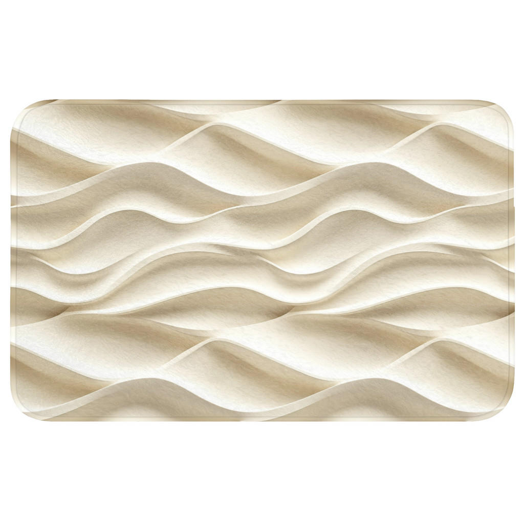 OnlyWow WC PŘEDLOŽKA Linie - Vlnité - Krémové 80x50 cm