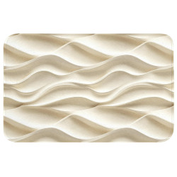 OnlyWow WC PŘEDLOŽKA Linie - Vlnité - Krémové 80x50 cm