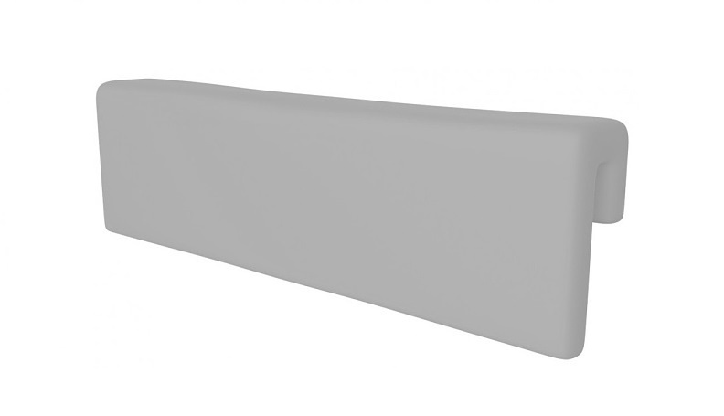 Opěrka/chránič na postel - skandi šedá