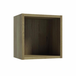 Otevřená koupelnová skříňka Kubik 30 mělká lanýžový buk