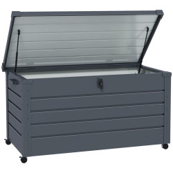 Outsunny ZAHRADNÍ box z pozinkované oceli, tmavě šedý