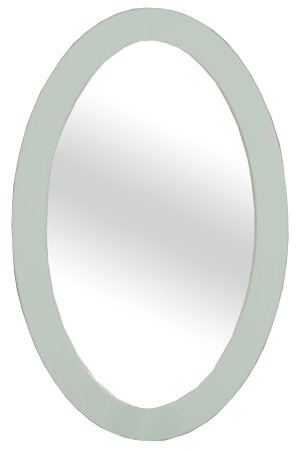 Oválné koupelnové zrcadlo lady 575 - zelená