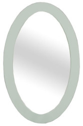 Oválné koupelnové zrcadlo lady 575 - zelená