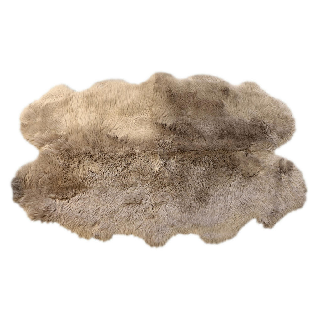 OVČÍ KOŽEŠINA, 105/180 cm, platinová