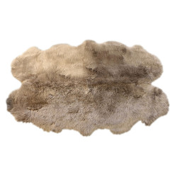 OVČÍ KOŽEŠINA, 105/180 cm, platinová