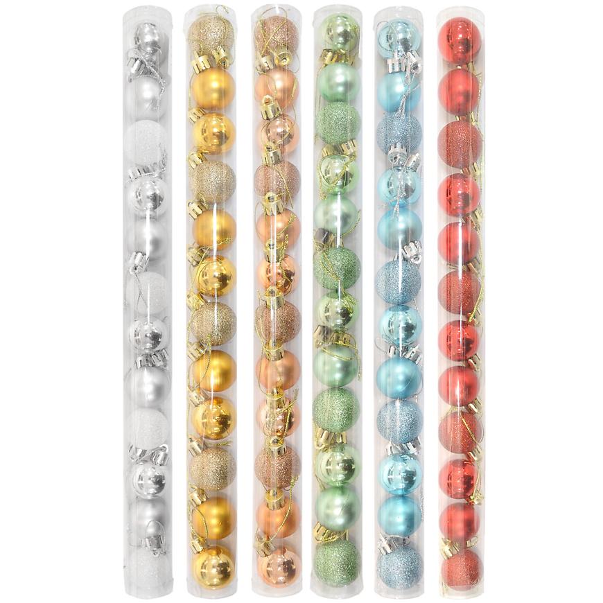 Ozdoby 3 cm sada 12 ks ngb108-mix