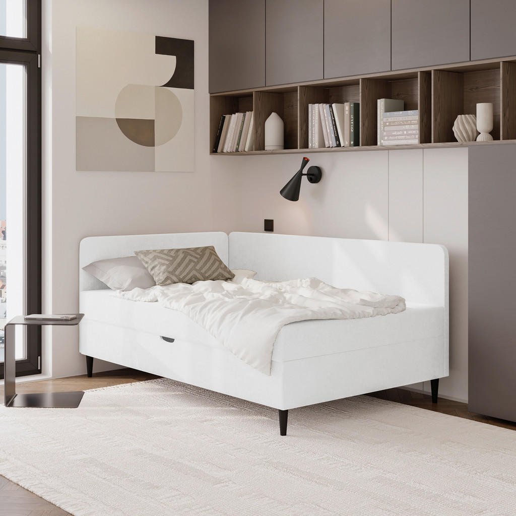 P & B AMERICKÁ POSTEL, 120/200 cm, krémová