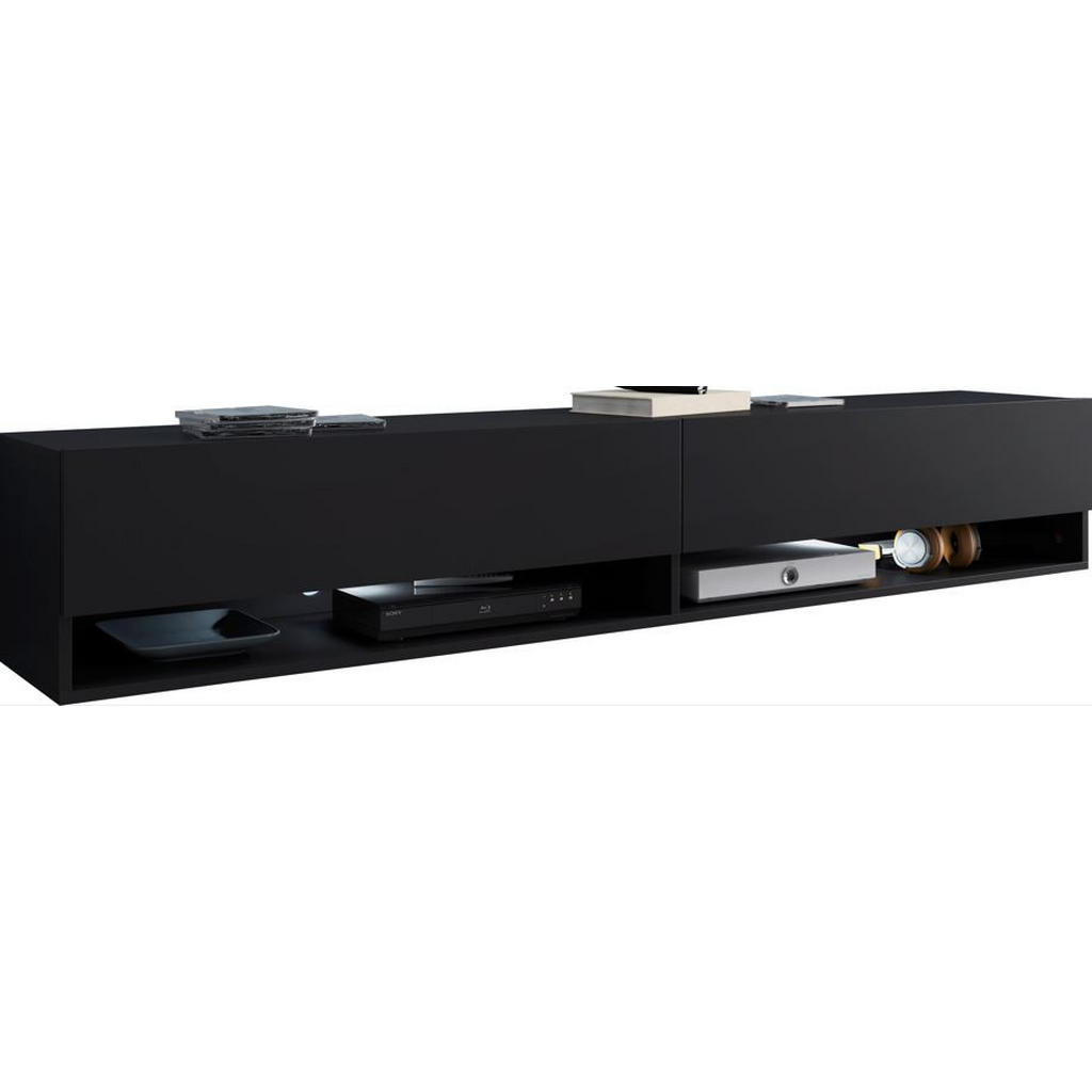 P & B NÍZKÁ KOMODA, barvy grafitu, 180/30/32 cm