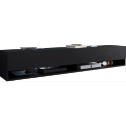 P & B NÍZKÁ KOMODA, barvy grafitu, 180/30/32 cm