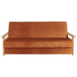 P & B ROZKLÁDACÍ POHOVKA, textil, terracotta