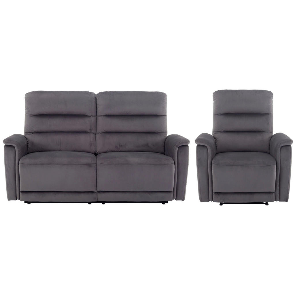 P & B SEDACÍ SESTAVA, textil, šedá