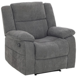 P & B TELEVIZNÍ KŘESLO, textil, šedá