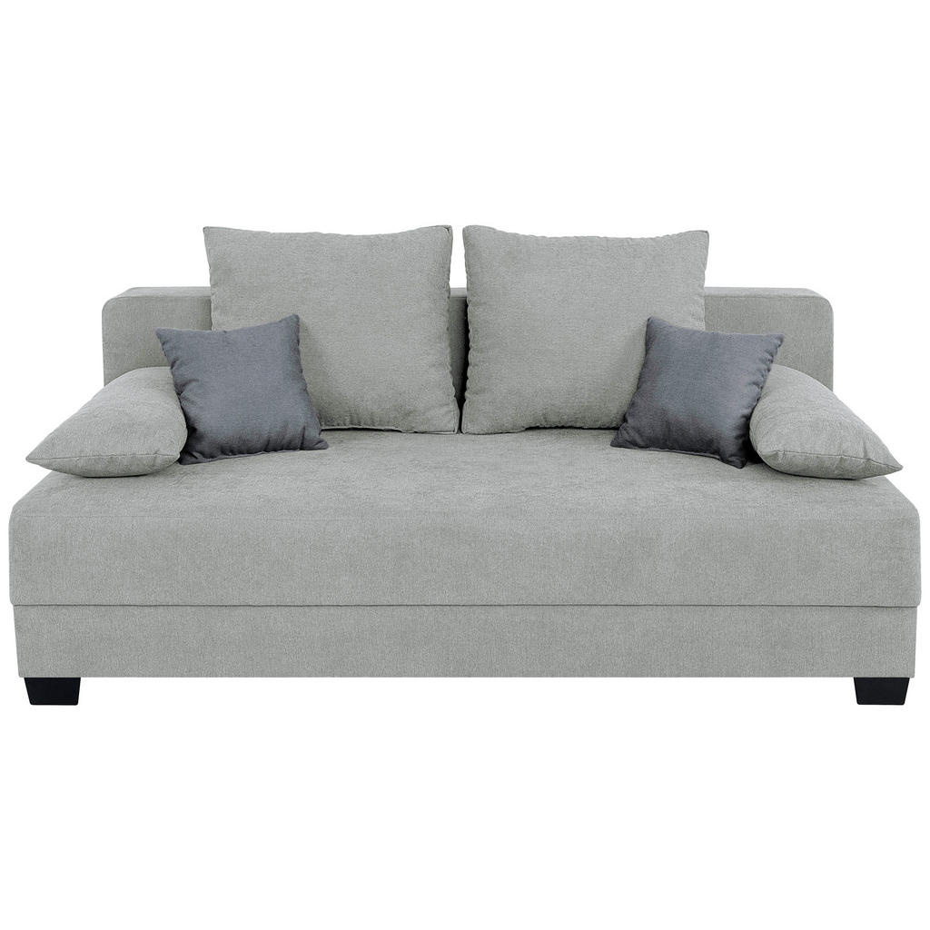 P & B BOXSPRINGOVÁ POHOVKA, textil, kompozitní dřevo, barvy stříbra