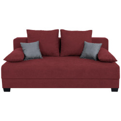 P & B BOXSPRINGOVÁ POHOVKA, textil, kompozitní dřevo, červená