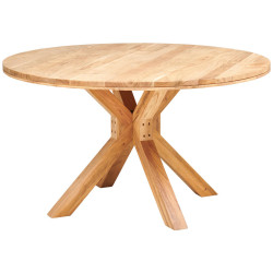 P & B JÍDELNÍ STŮL, akácie, barvy akácie, 140/140/76 cm
