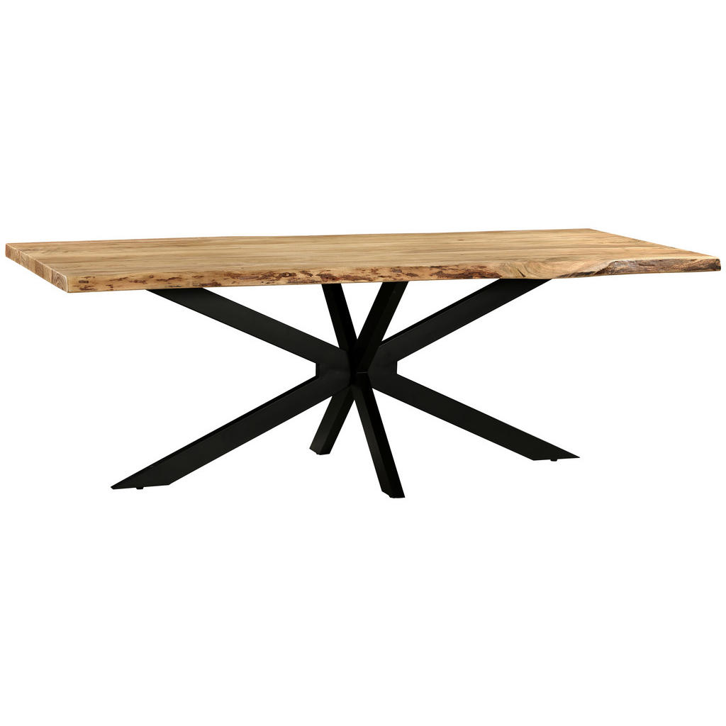 P & B JÍDELNÍ STŮL, akácie, černá, barvy akácie, 220/100/76 cm