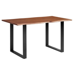 P & B JÍDELNÍ STŮL, akácie, černá, barvy vlašských ořechů, 140/80/76 cm