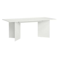 P & B JÍDELNÍ STŮL, bílá, 200/90/76 cm