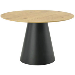 P & B JÍDELNÍ STŮL, černá, barvy dubu, 120/120/75 cm
