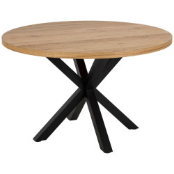 P & B JÍDELNÍ STŮL, divoký dub, divoký dub, 120/120/75 cm