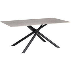 P & B JÍDELNÍ STŮL, šedá, 180/90/76 cm