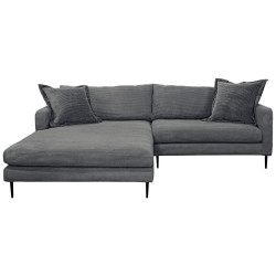 P & B ROHOVÁ SEDAČKA, textil, barvy grafitu