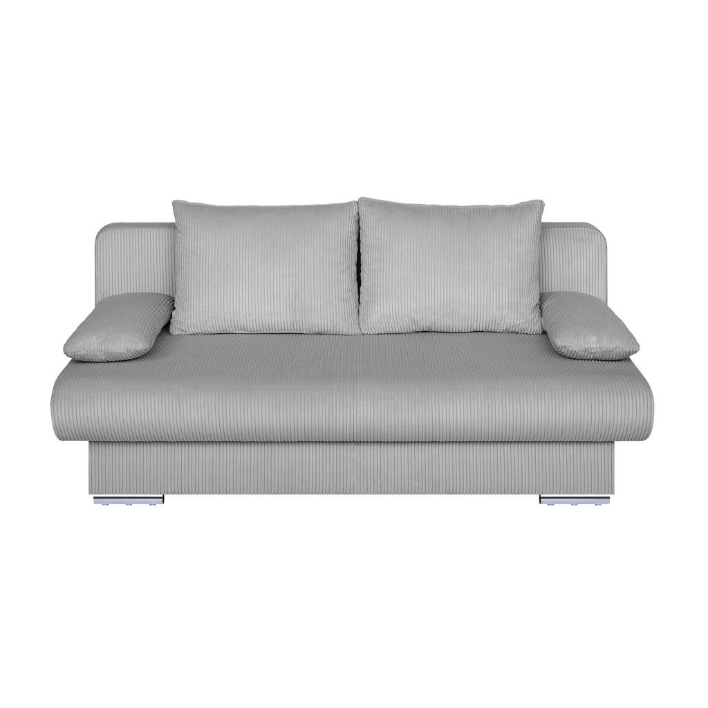 P & B ROZKLÁDACÍ POHOVKA, textil, kompozitní dřevo, světle šedá