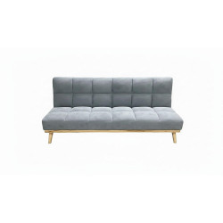 P & B ROZKLÁDACÍ POHOVKA, textil, šedá
