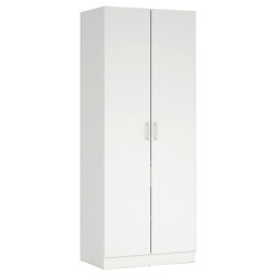 P & B ŠATNÍ SKŘÍŇ S OTOČNÝMI DVEŘMI, bílá, 78,5/200,4/49,75 cm