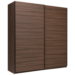 P & B ŠATNÍ SKŘÍŇ S POSUVNÝMI DVEŘM, barvy vlašských ořechů, 200/211,5/61,5 cm