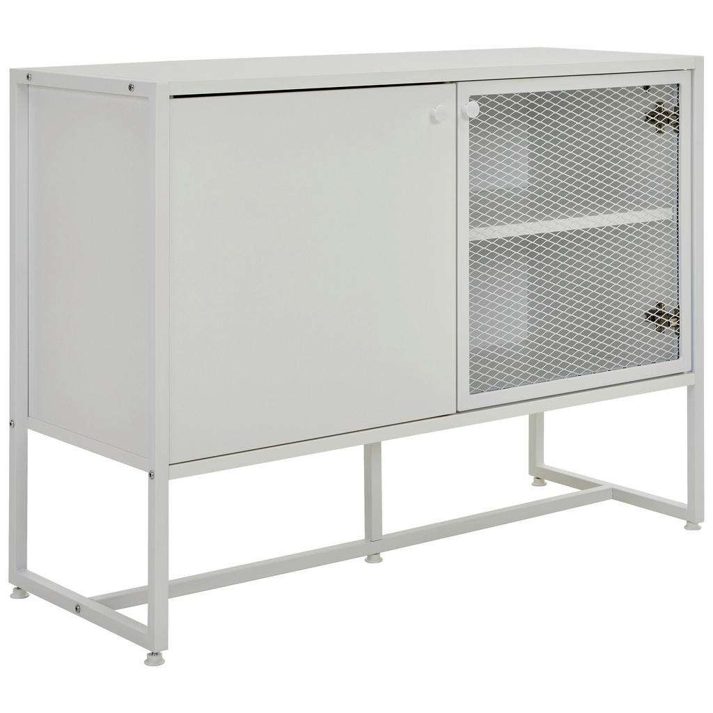 P & B ŠIROKÁ KOMODA, bílá, 100/75/41 cm