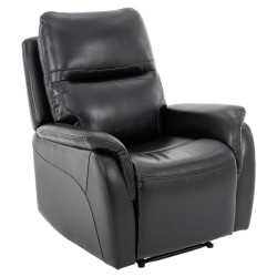 P & B TELEVIZNÍ KŘESLO, textil, černá