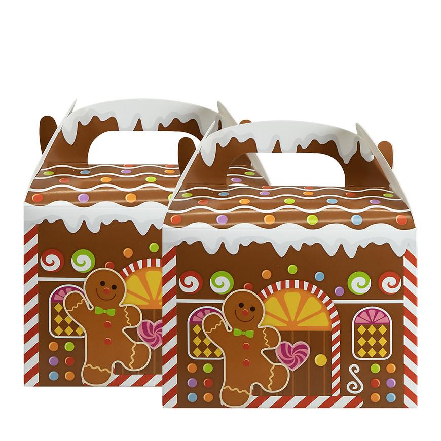 Papírové domky na dárk (2 ks) 15,5x9x17,5cm