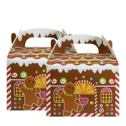 Papírové domky na dárk (2 ks) 15,5x9x17,5cm